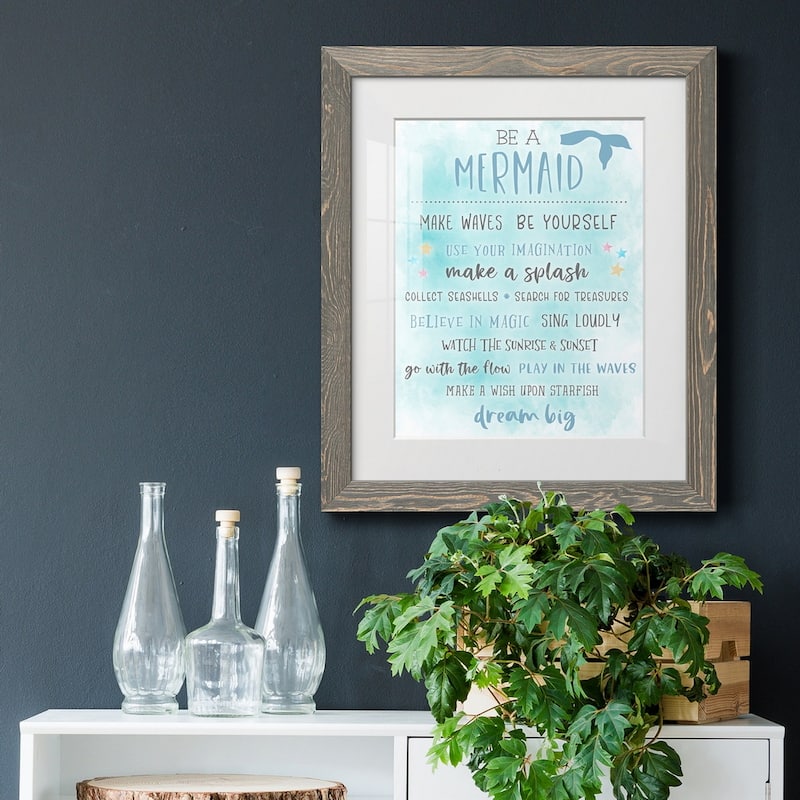 Be a Mermaid-Premium Framed Print - Ready to Hang