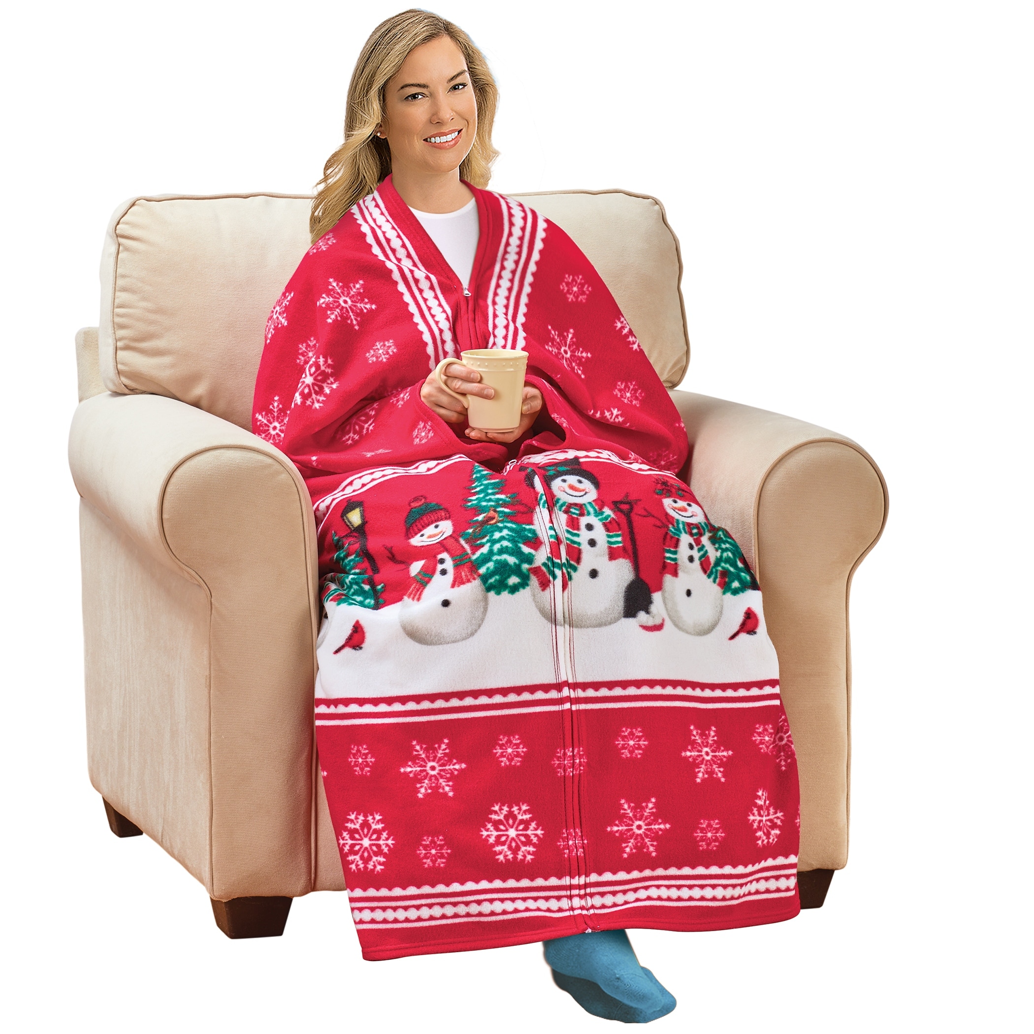 Cuddle wrap sales blanket with arms
