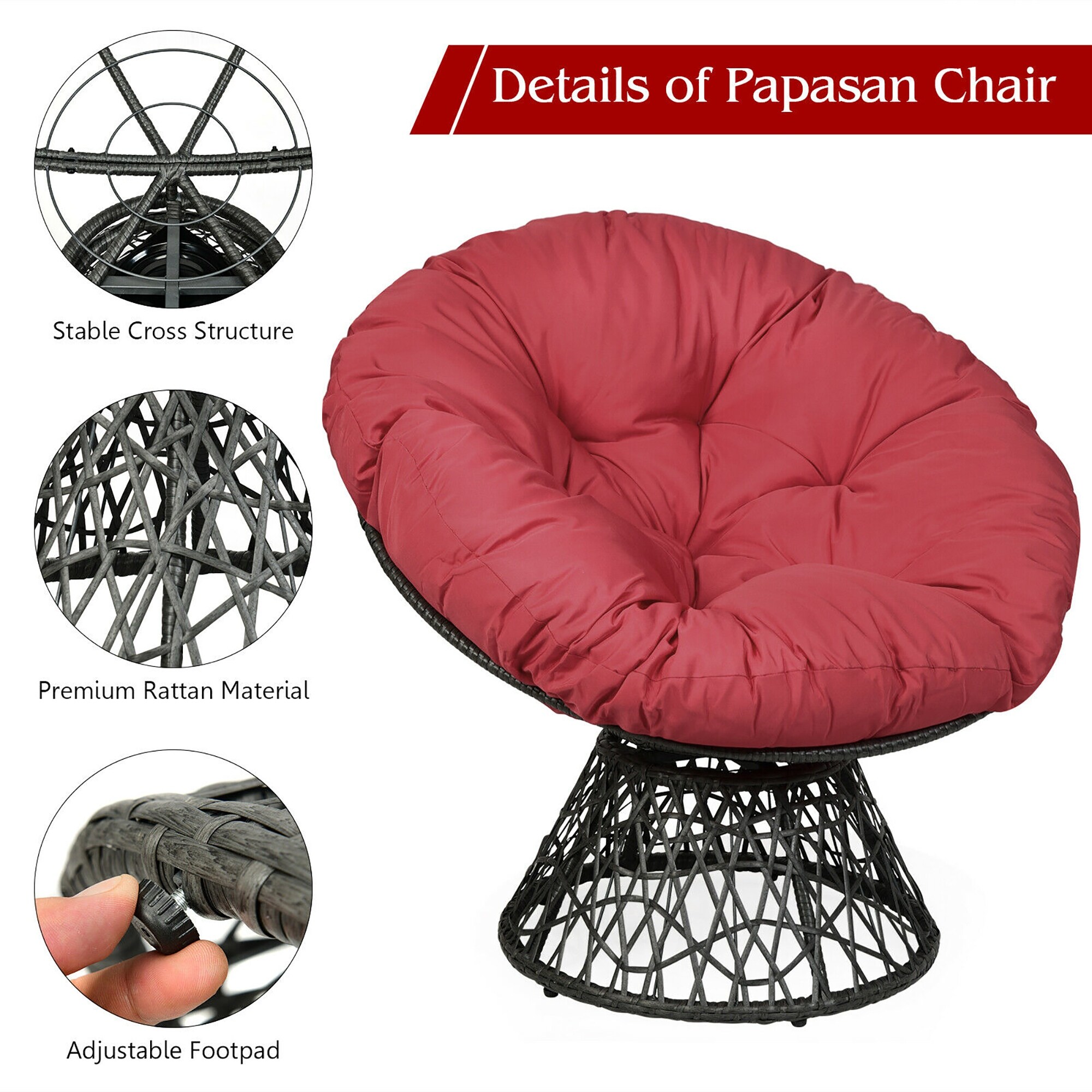 Adjustable papasan chair on sale