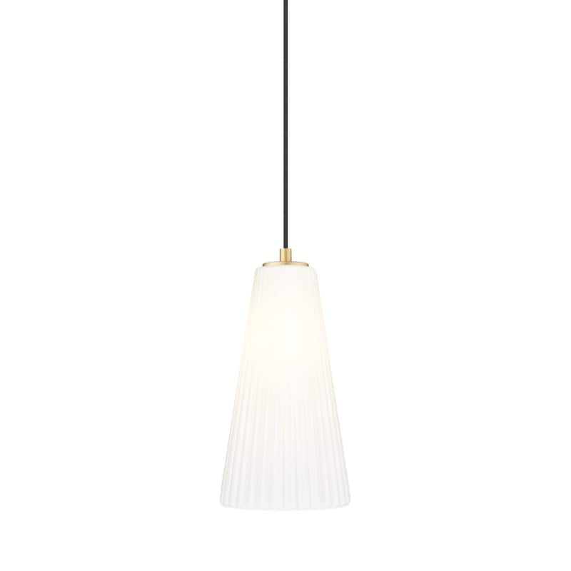 Z-Lite 3043P7 Farrell 8" Wide Suspension Mini Pendant - Modern Gold