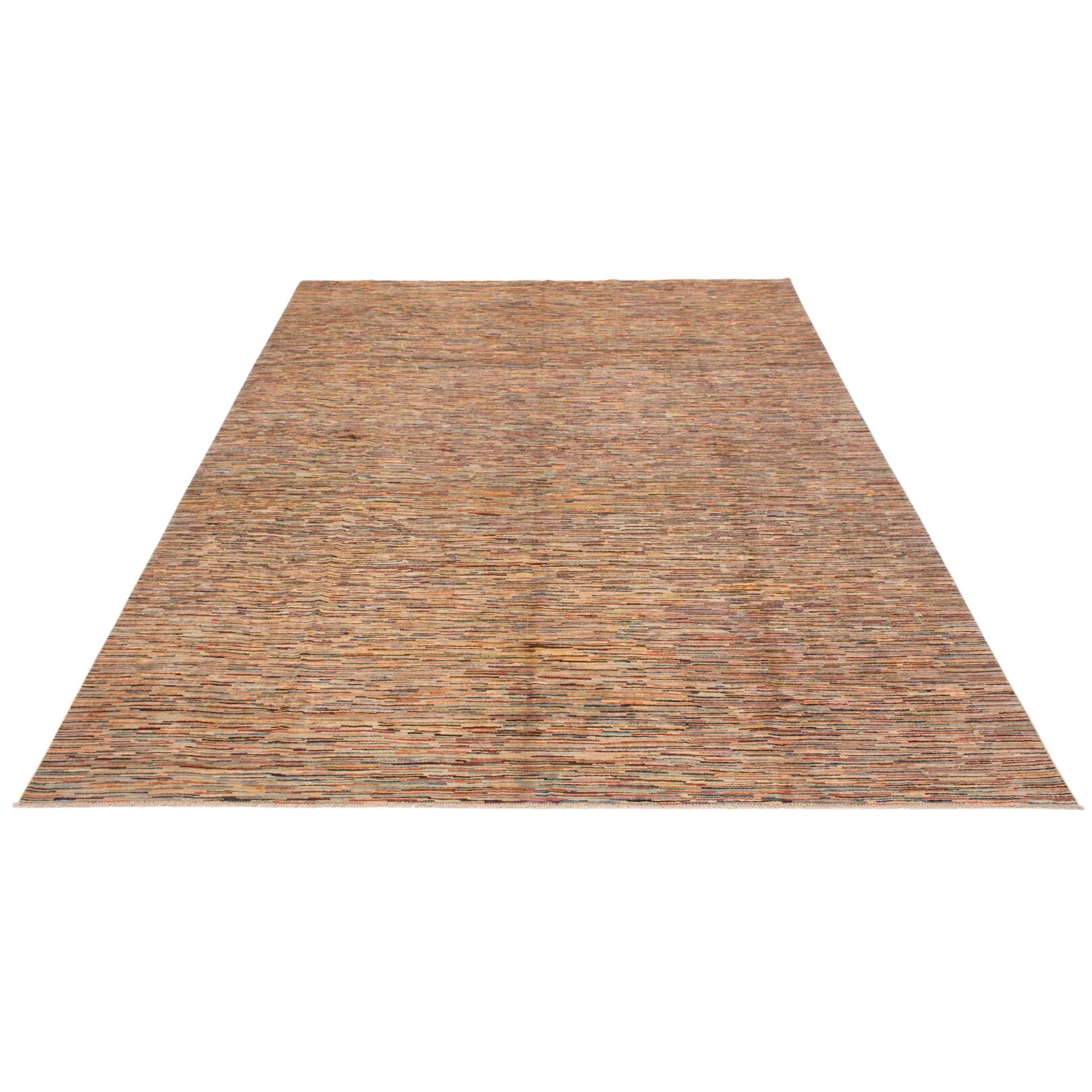 ECARPETGALLERY Handknotted Finest Peshawar Ziegler Multi Color Wool