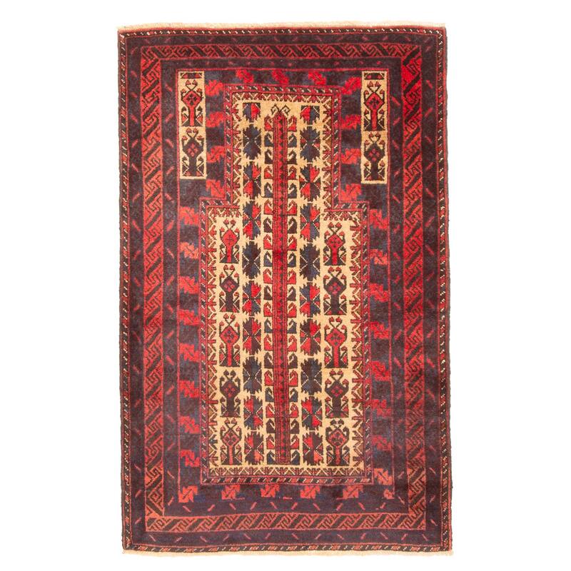ECARPETGALLERY Hand-knotted Teimani Tan Wool Rug - 2'10 x 4'5