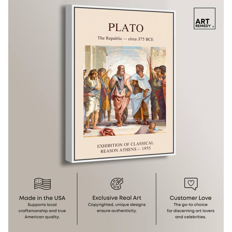 World of Plato's Republic Canvas by Art Remedy