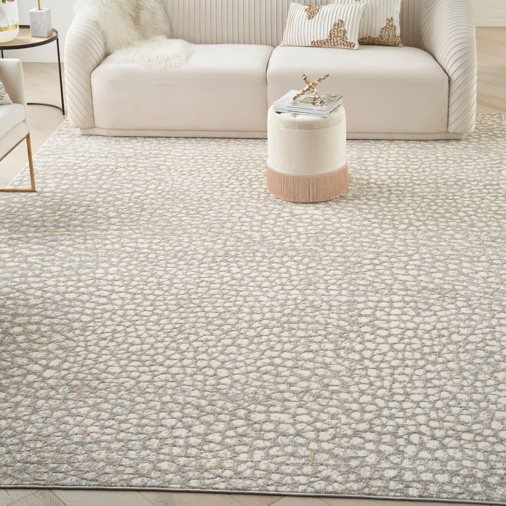 Nourison Joli Modern Abstract Pebble Area Rug