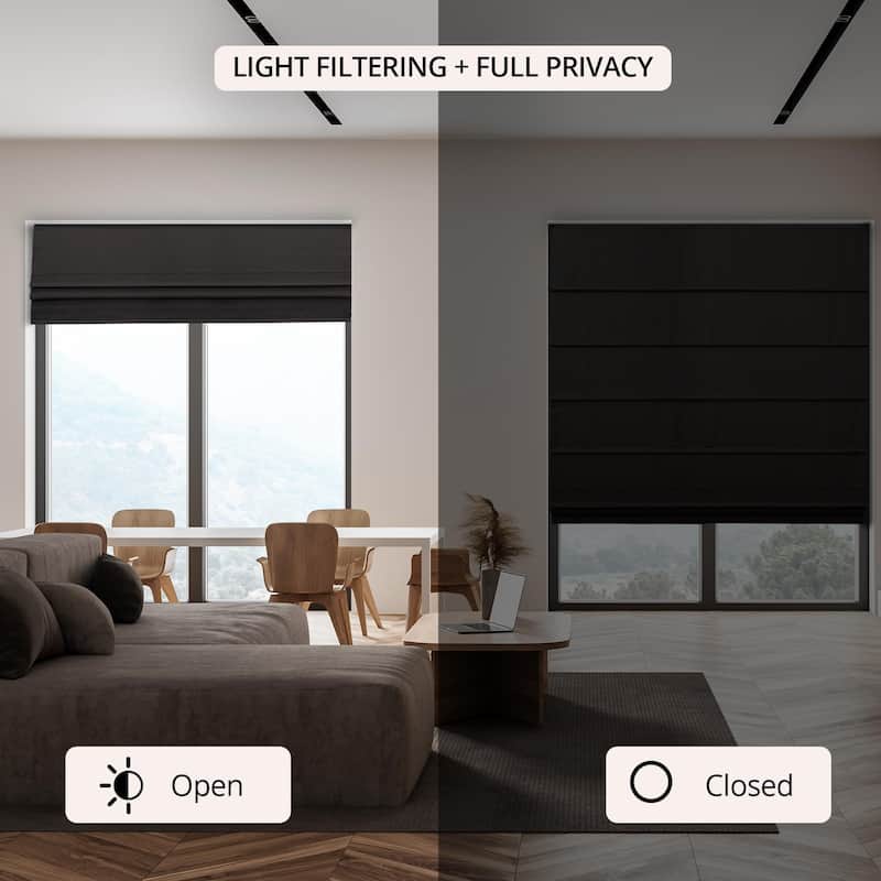 CHICOLOGY Cordless Roman Shades Style and Privacy