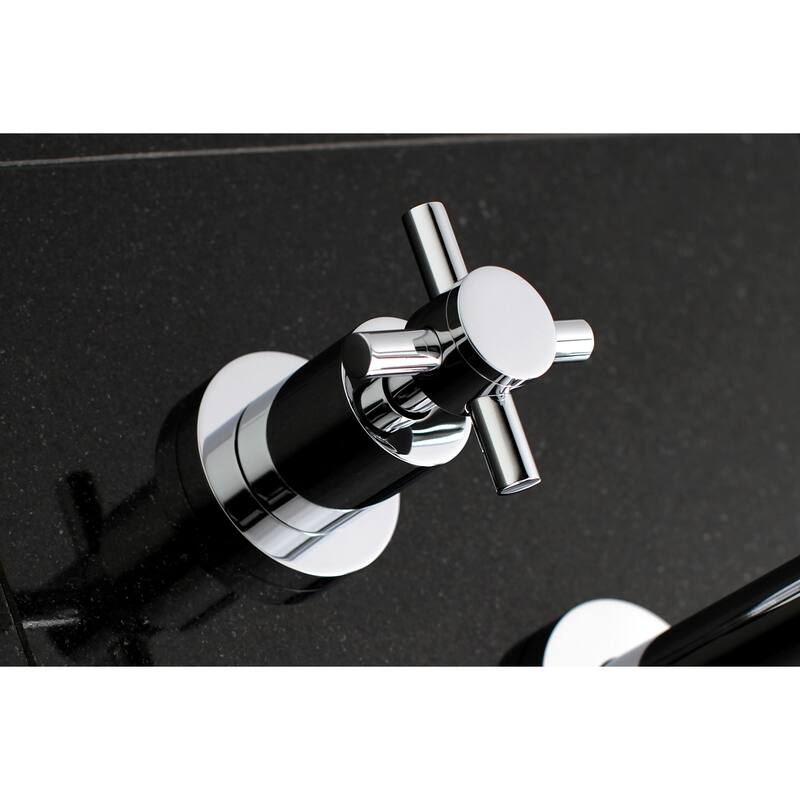 Kingston Brass Concord 3-Hole Wall Mount Roman Tub Faucet