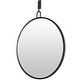 preview thumbnail 3 of 9, Varaluz Stopwatch Round Accent Mirror - 30"W x 30"H - Black