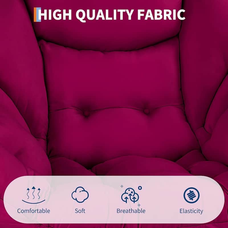 Lazy Chair and Ottoman, with Side Pocket and Arm