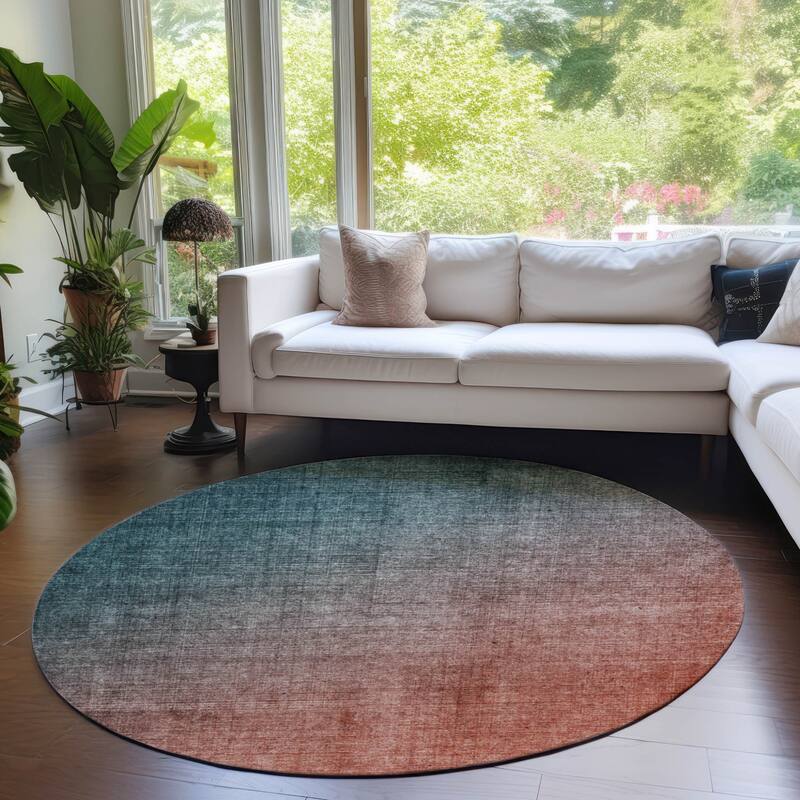Java Ombre Weather Resistant Blended Style Outdoor Rug