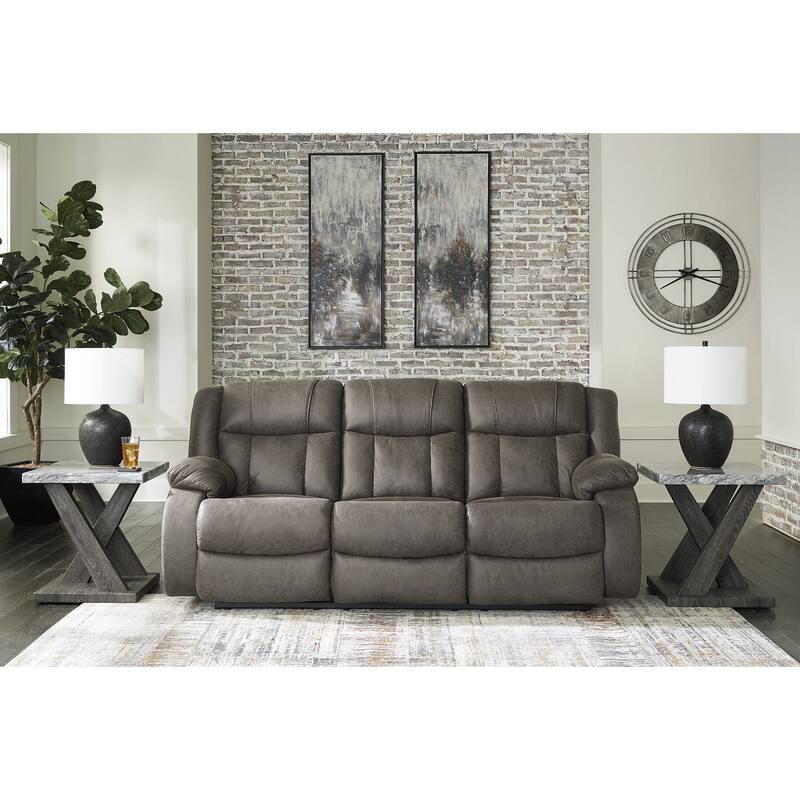 Signature Design by Ashley First Base Gray 2-Piece Upholstery Package - 86" W x 40" D x 41" H