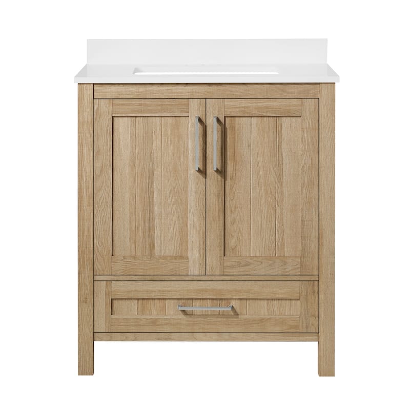OVE Decors Kansas 30 in. Vanity in White Oak
