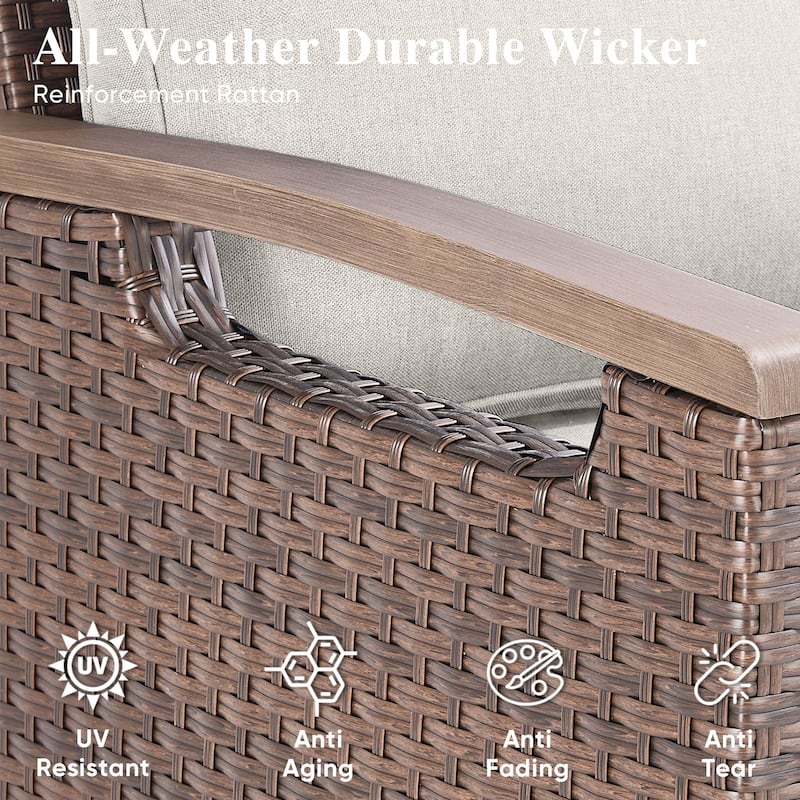 Pocassy Outdoor Club Chair with Cushion Set