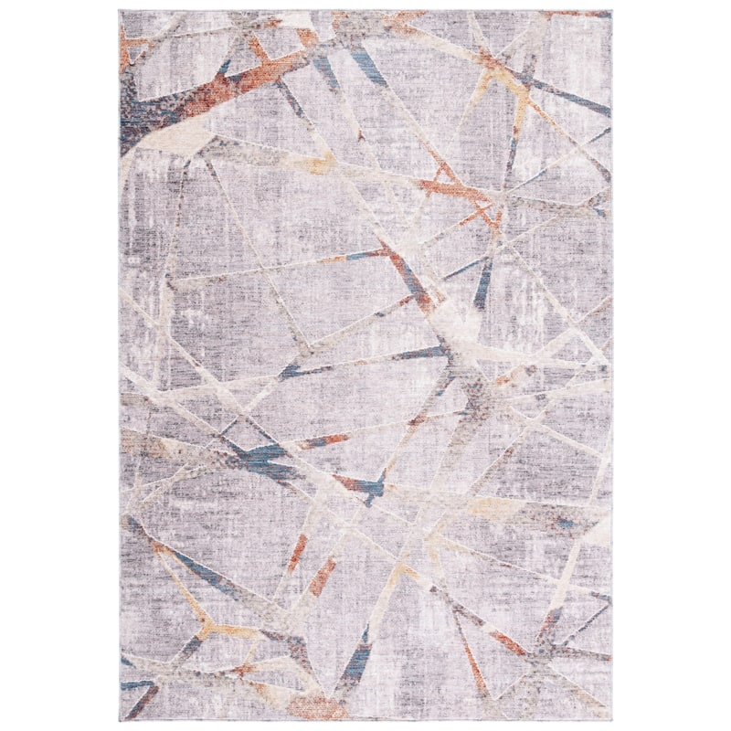 SAFAVIEH Olympia Ermina Abstract Rug - 7'9" x 10'5" - Grey/Light Grey