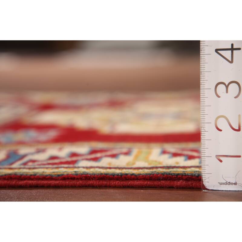 Red Kazak Accent Rug Handmade Wool Carpet - 2'9" x 4'2"