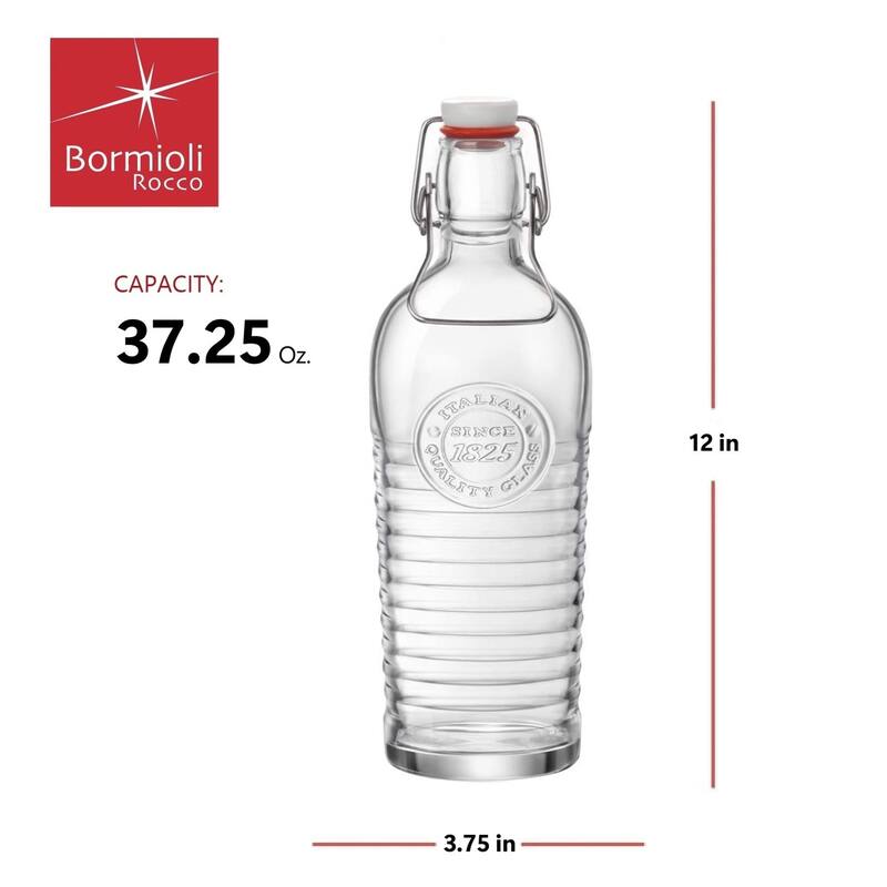 Bormioli Rocco Officina Water Bottle - 37.25 Oz