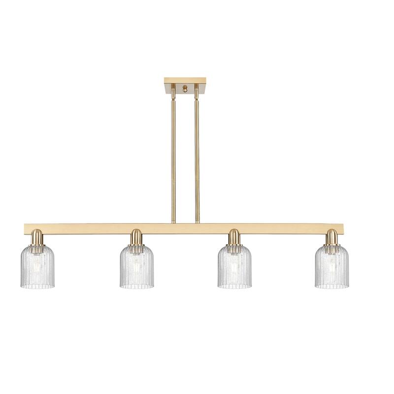 Innovations Lighting 716-4I-10-48 Bridal Veil Linear Bridal Veil 4 - Champagne Bronze / Seedy