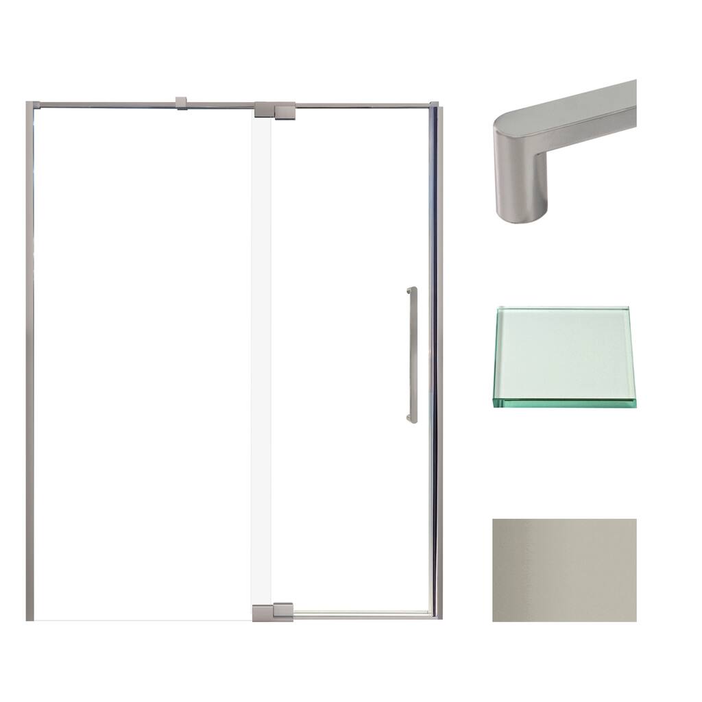 Transolid IPD607610C-R 76" High x 60" Wide Pivot Semi Frameless Shower