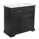 preview thumbnail 4 of 17, Christopher Knight Home 36" Bathroom Vanity for Elegant Storage and Style