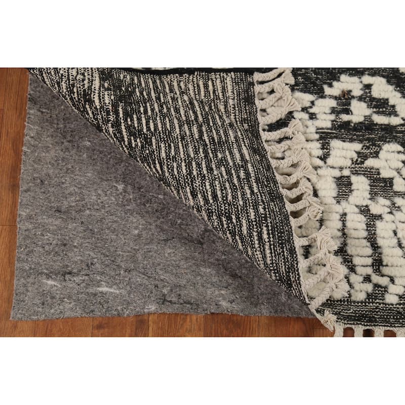 Abstract Moroccan Area Rug Handmade Wool Carpet - 5'0"x 7'11"