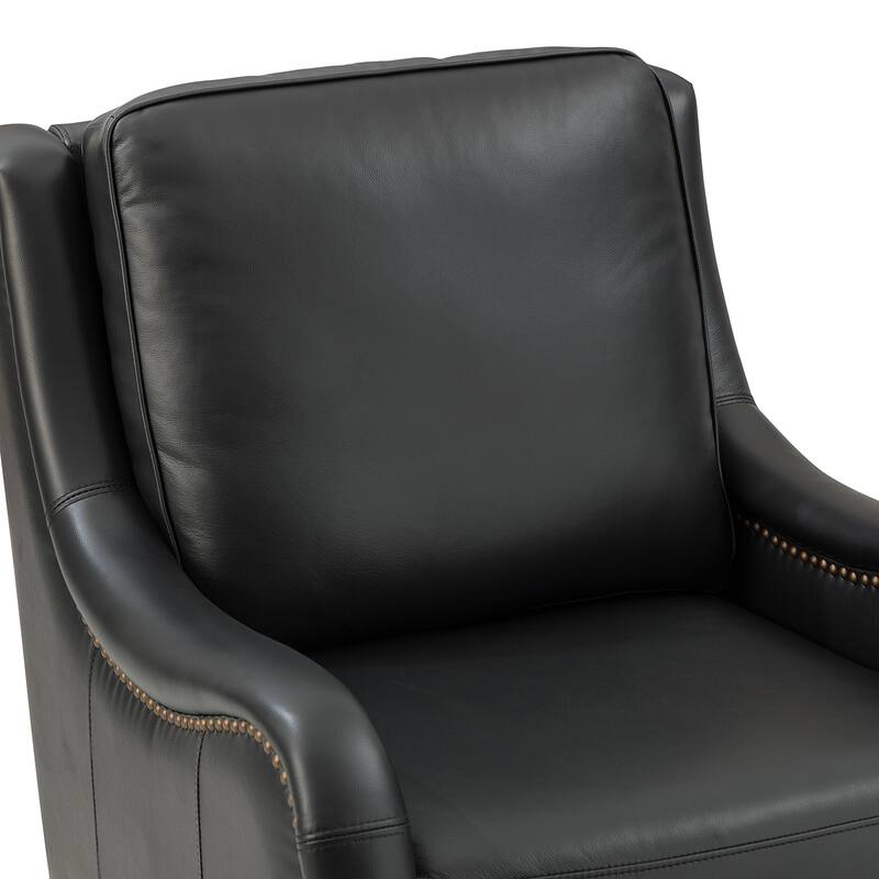 Pascual Comfy Living Room Armchair with Solid Wood Legs