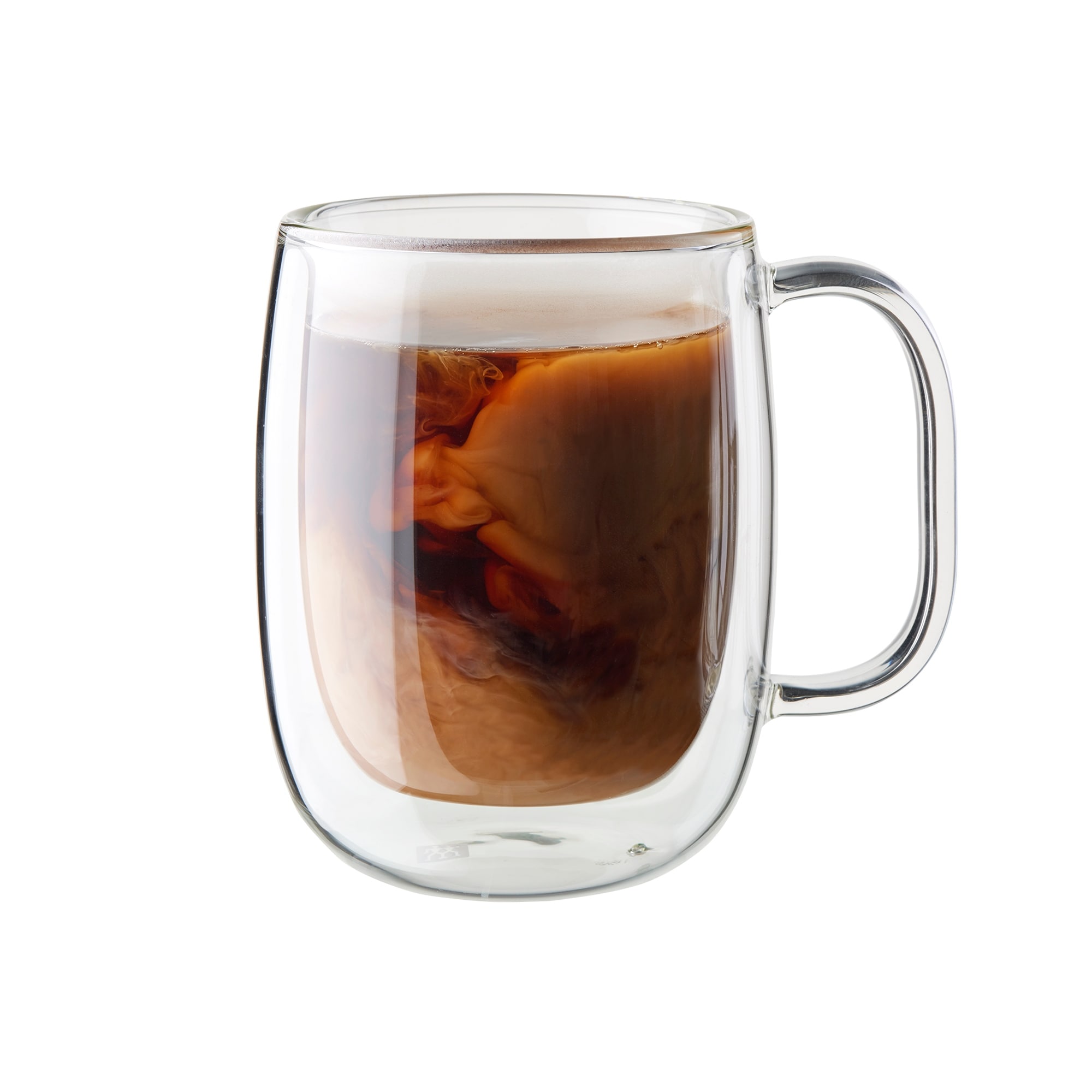 ZWILLING Sorrento Plus 2-pc Double-Wall Glass Coffee Mug Set, Clear