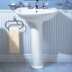 preview thumbnail 4 of 3, American Standard Cadet Pedestal Vitreous China Bathroom Sink with 3