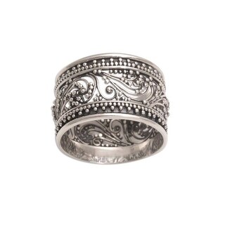 NOVICA Merajan Majesty, Sterling silver band ring - Overstock NOVICA Merajan Majesty, Sterling silver band ring - Overstock