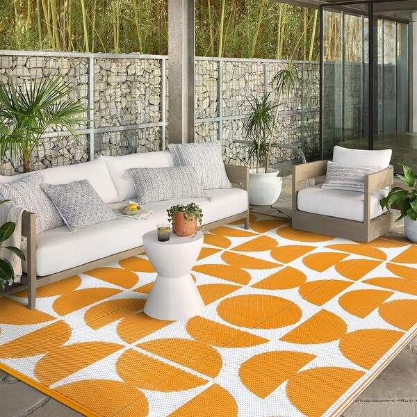 8x10FT Waterproof Plastic Straw Rugs , Large Outdoor Camping Rug