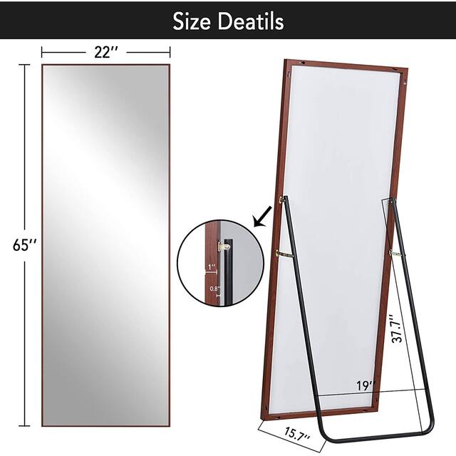 Carson Carrington Paaskynen Aluminum Alloy Full Length Floor Mirror