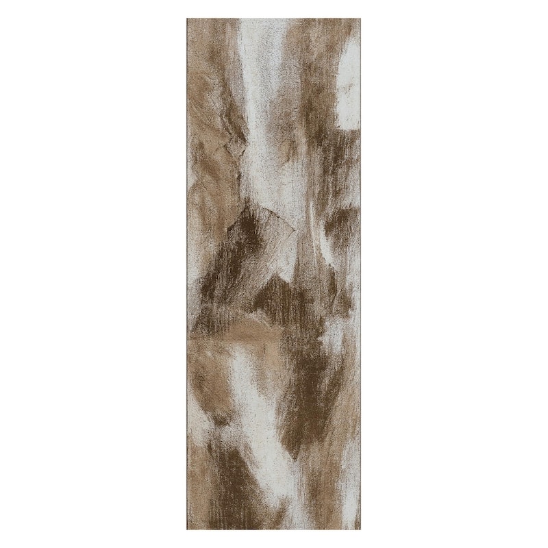 HomeRoots Abstract Modern Runner Area Rug - 8' Runner