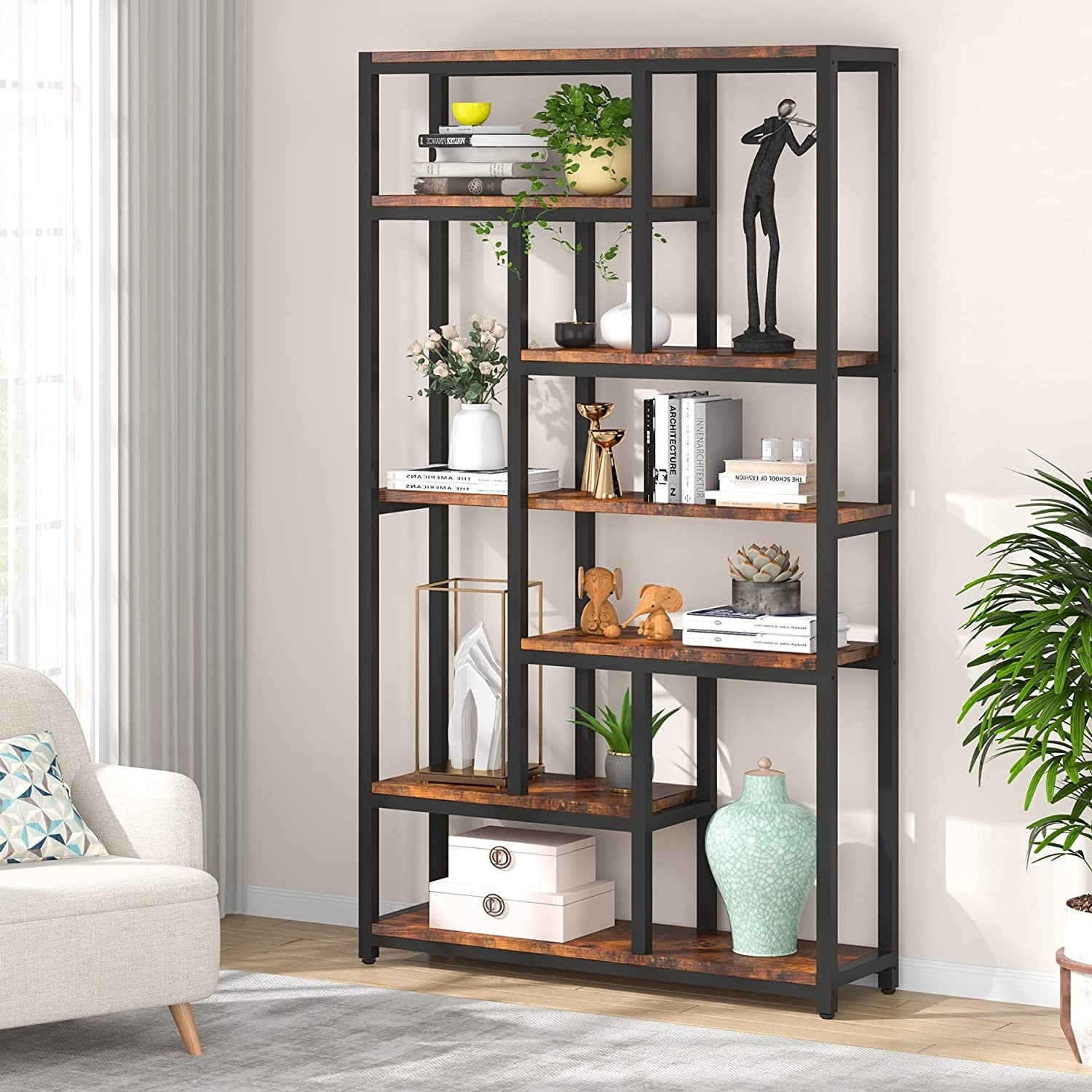79 Inches Tall Bookshelf Bookcase Storage Display Shelves 79 Inches Tall Bookshelf Bookcase Storage Display Shelves