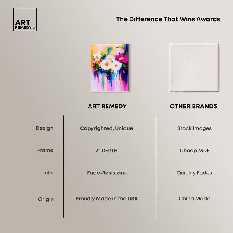 Contrast of Purity I Canvas by Art Remedy