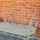 preview thumbnail 3 of 1, "Esme" Iron Garden Bench with Heart Design - 45.7X21.65X39