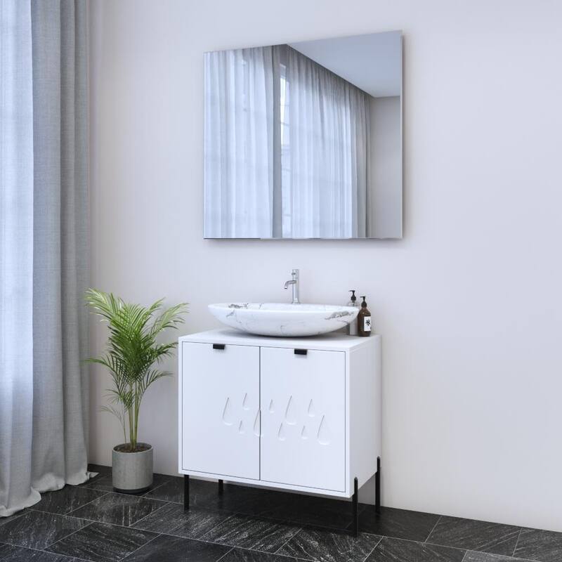 Teardrop 2D 80 Floating Bathroom Vanity (32" Width)