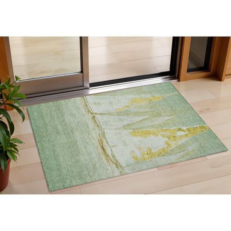 HomeRoots Nautical Transitional Rectangle Outdoor Rug - 3' x 5'
