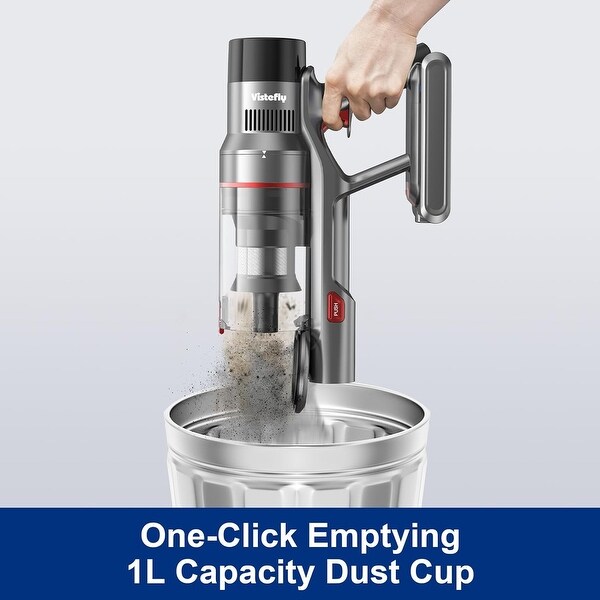 5 in 1 Powerful Stick Vacuum with Touch Screen,500W 33Kpa V15