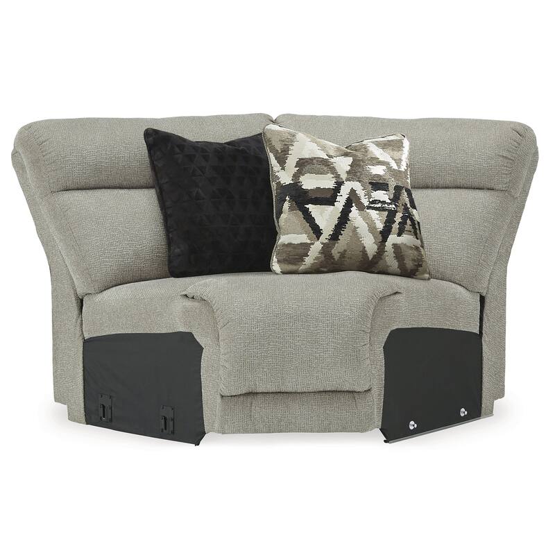 Signature Design by Ashley Colleyville Gray 5-Piece Power Reclining Sectional - 120"W x 120"D x 39"H