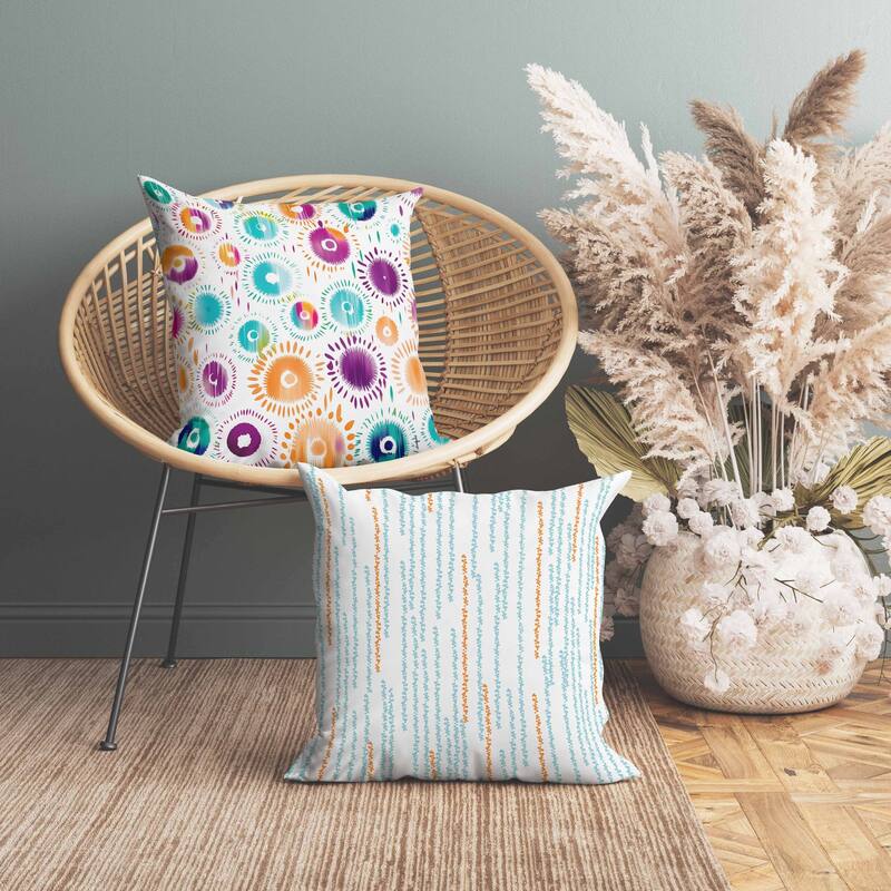 Tribal Tints Faux Suede Reversible Throw Pillow Multi