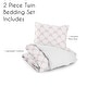 preview thumbnail 5 of 4, Sweet Jojo Designs Pink Bows Girl 2 Piece Twin-size Comforter Set - Blush Bow for Ballerina Ballet Dancer Princess Collection
