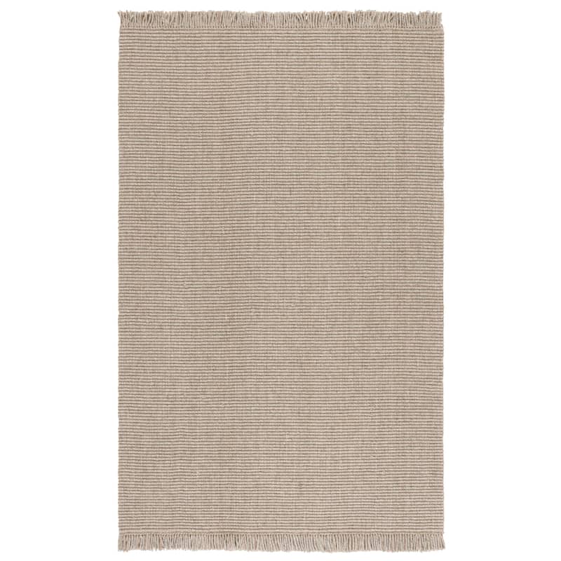 SAFAVIEH Flatweave Natural Wanja Fiber Farmhouse Wool & Jute Rug - 5' x 8' - Green