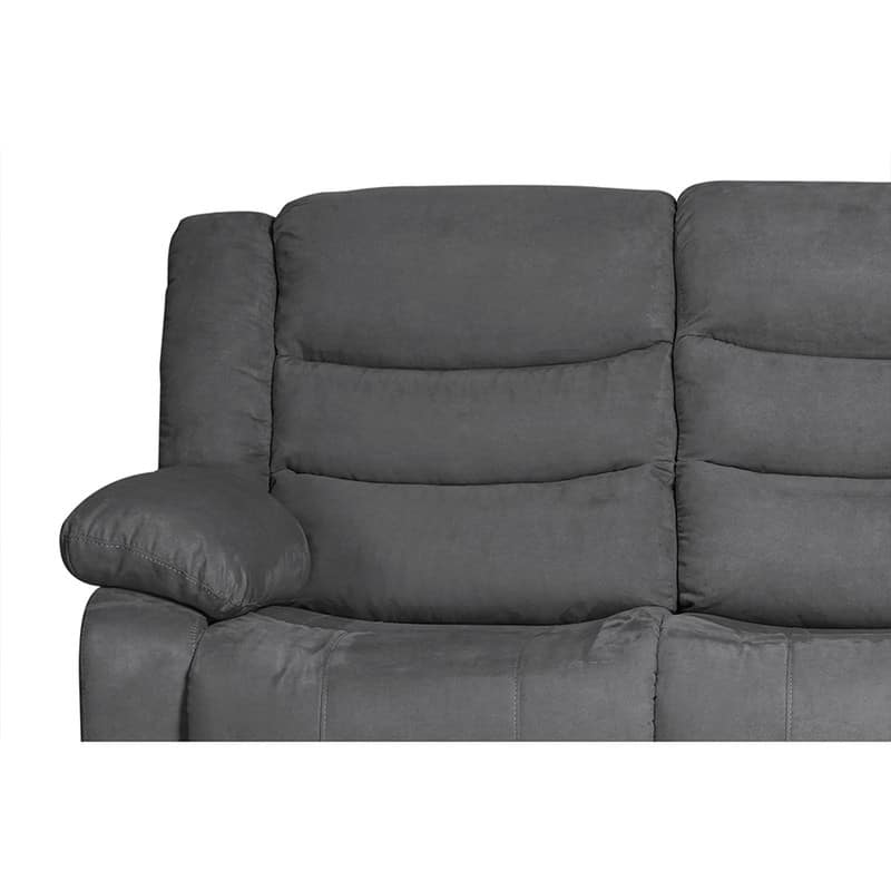 82" Width Polyester/Suede 5-Piece Manual Reclining Sectional Sofa