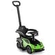 preview thumbnail 1 of 25, 3-in-1 Licensed Lamborghini Ride on Push Car with Handle Guardrail - 34" x 15.5" x 16.5"(L x W x L) Green