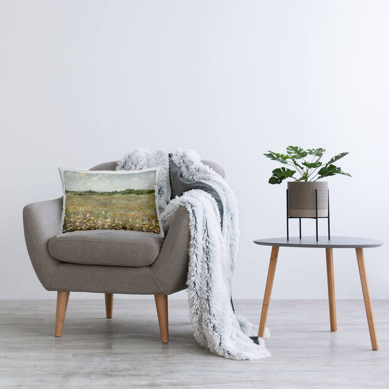 Stupell Vast Flower Speckled Meadow Decorative Printed Throw Pillow Design by Amber Sterling