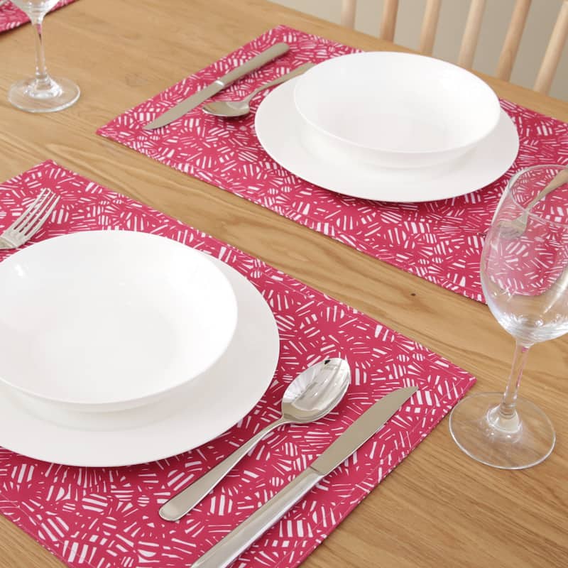 Deconovo Double-Faced Oxford Water Resistant Placemats (4-Pack)
