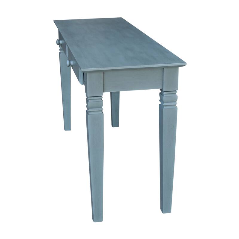 Solid Parawood Java 2-Drawer Sofa Table