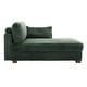 preview thumbnail 31 of 150, 42" W Plush Corduroy Upholstered Chaise Lounge Sleeper for Living