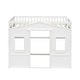 preview thumbnail 7 of 112, Solid Wood House Loft Bed with Window Design and Ladder, Twin/Full Size Playhouse Bed Loft Bed Frame with Guardrail for Kids