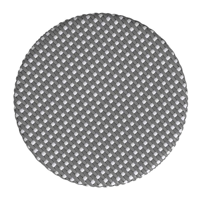 Tobias Outdoor Rattan and Metal Counter Stool