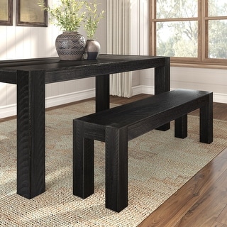 Rustic Solid Wood Dining Bench - 58"