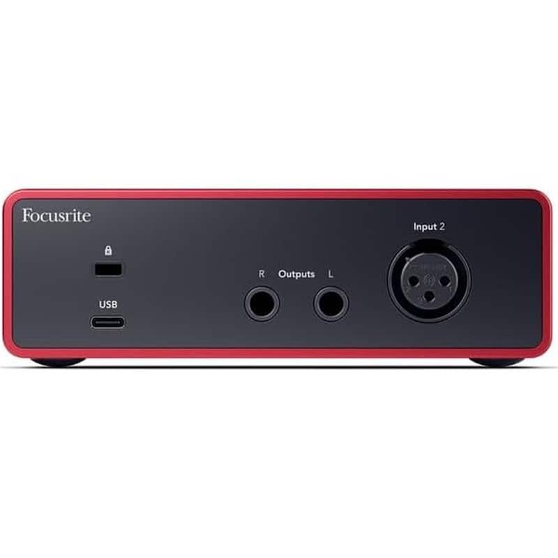 Focusrite Scarlett Solo 4th Gen USB Audio Interface Bundle w/CR4-X Creative Multimedia Monitors & More